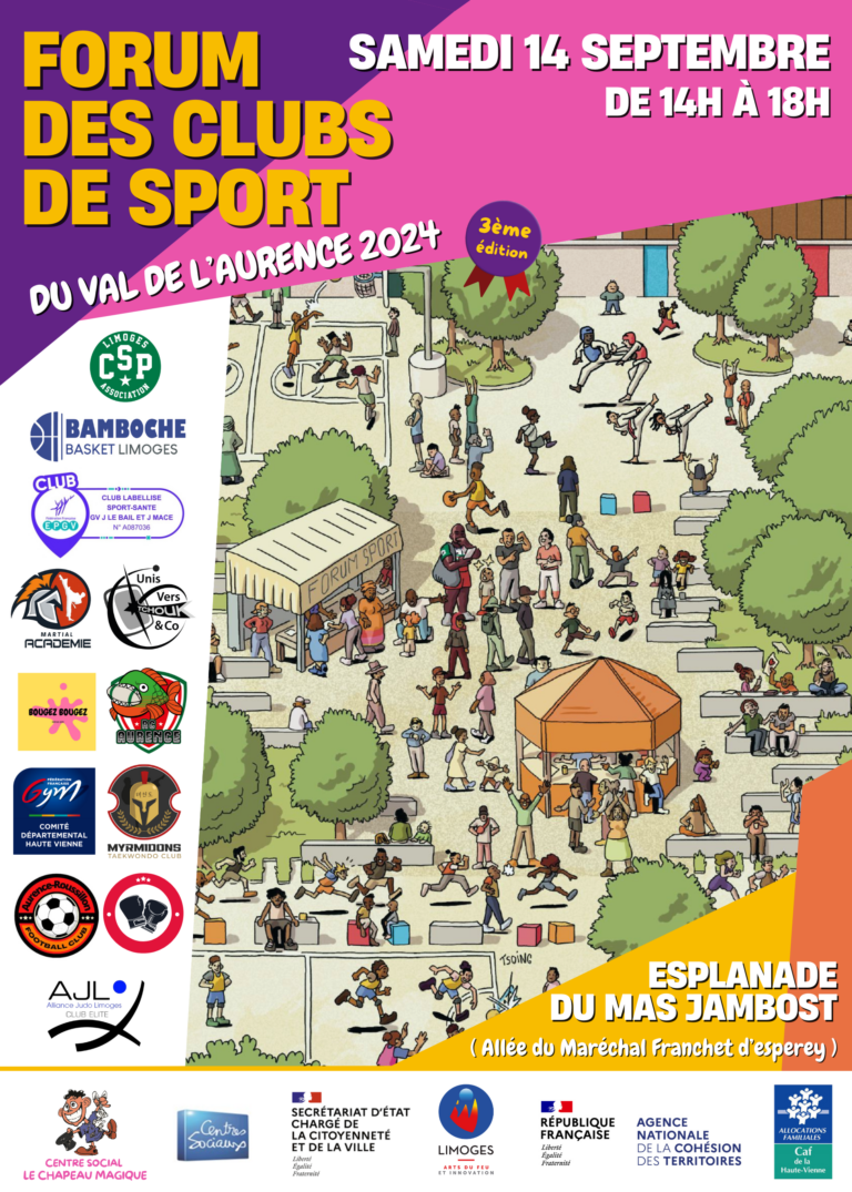 Forum des clubs de sport à L’Aurence ce samedi 14 sept.