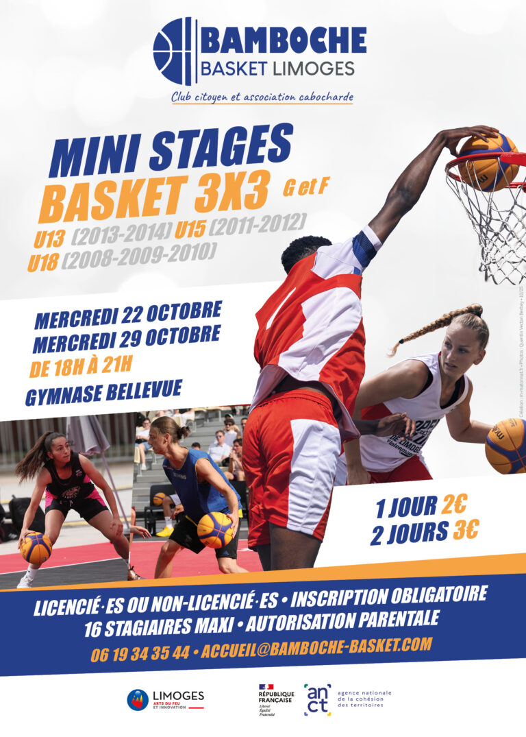 Deux mini stages 3×3 à Bellevue puis un tournoi à Calmette