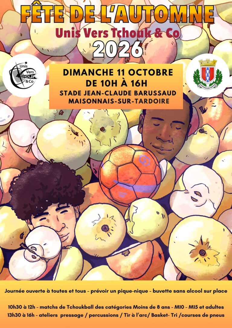 Unis Vers Tchouk fête l&rsquo;automne ce dimanche et Bamboche sera là !